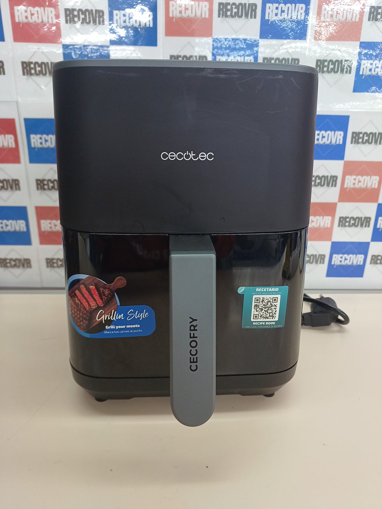 Freidora aire 4L 1900W grill y plancha – Cecotec