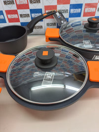 Batería cocina 9 piezas aluminio inducción Efficient BRA