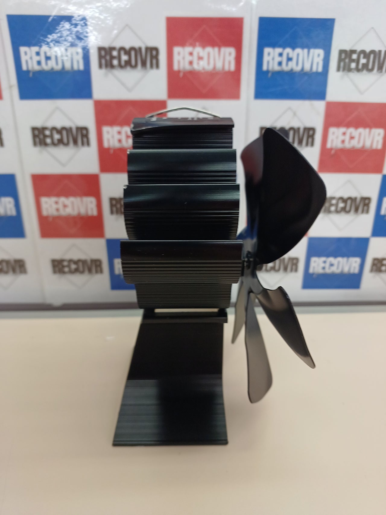 Ventilador chimenea 6 aspas con termómetro sin electricidad - Genérico