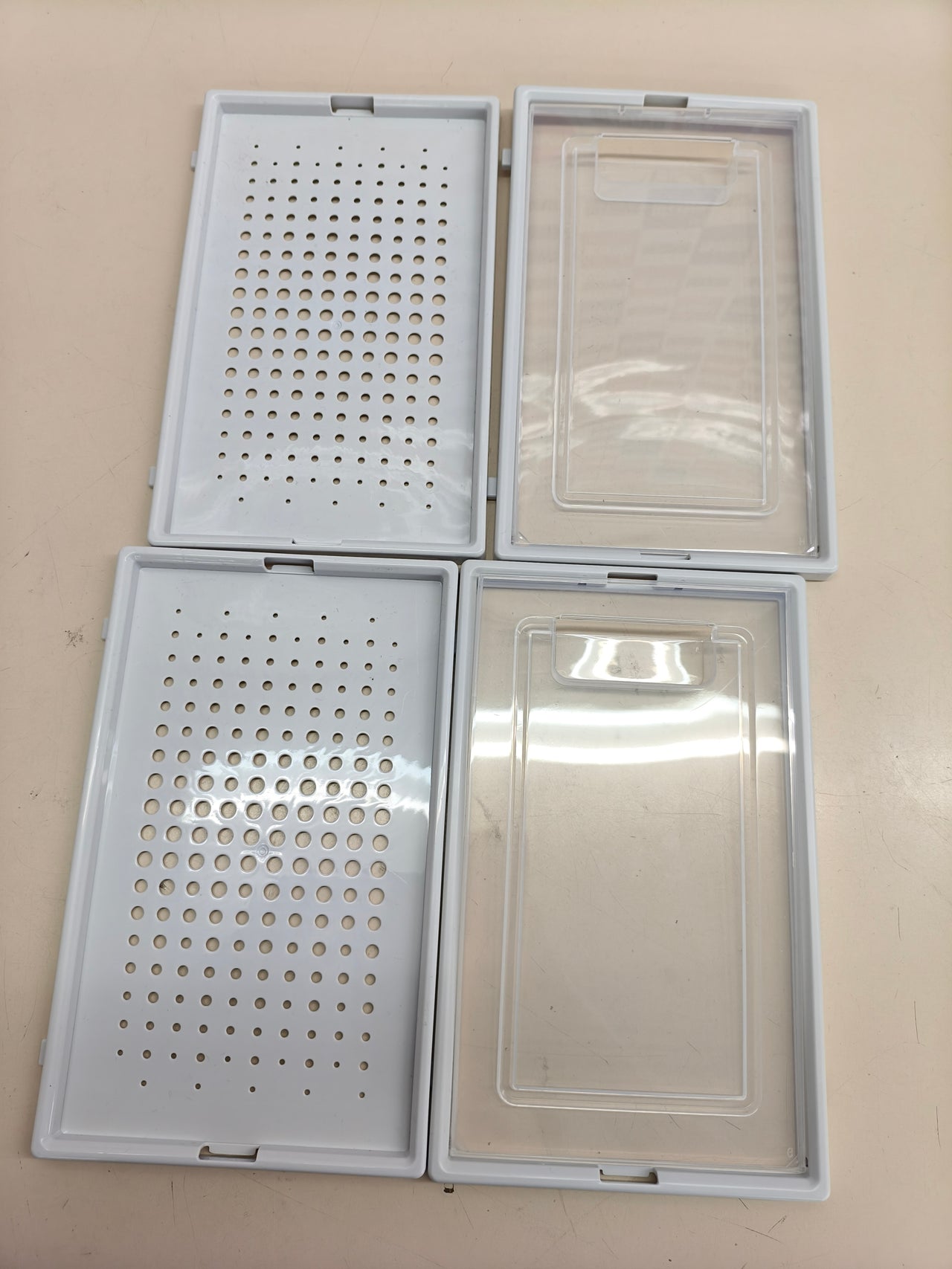 Cajas organizadoras de zapatos de plástico, pack de 12