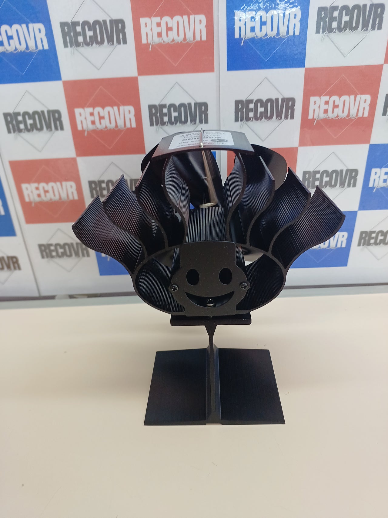 Ventilador chimenea 6 aspas con termómetro - Genérico