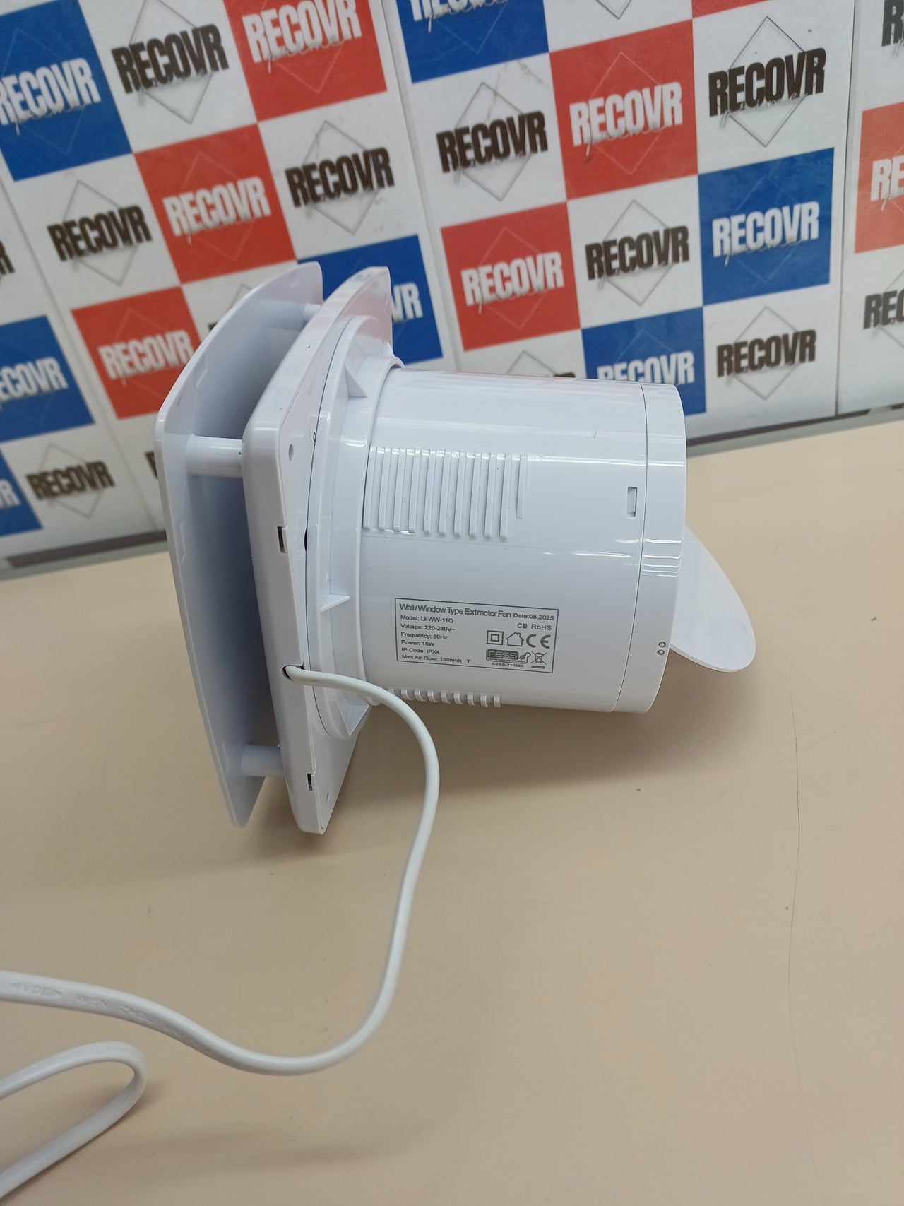 Extractor de Aire 120 mm Silencioso con Válvula