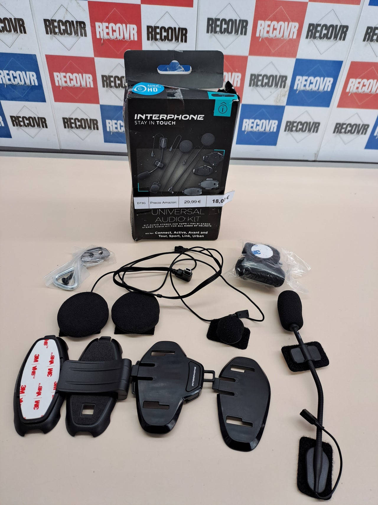 Kit Audio Interphone 40 mm para intercomunicador