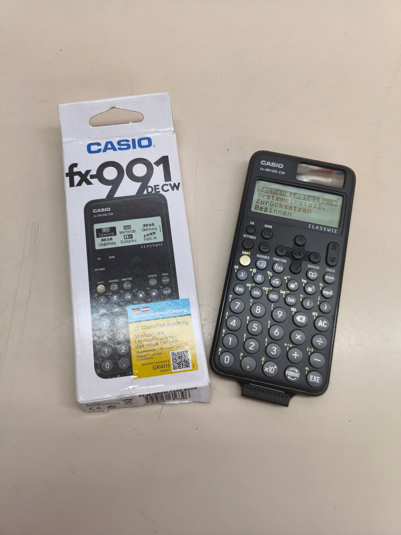 Calculadora científica Casio FX-991DE (versión alemana)