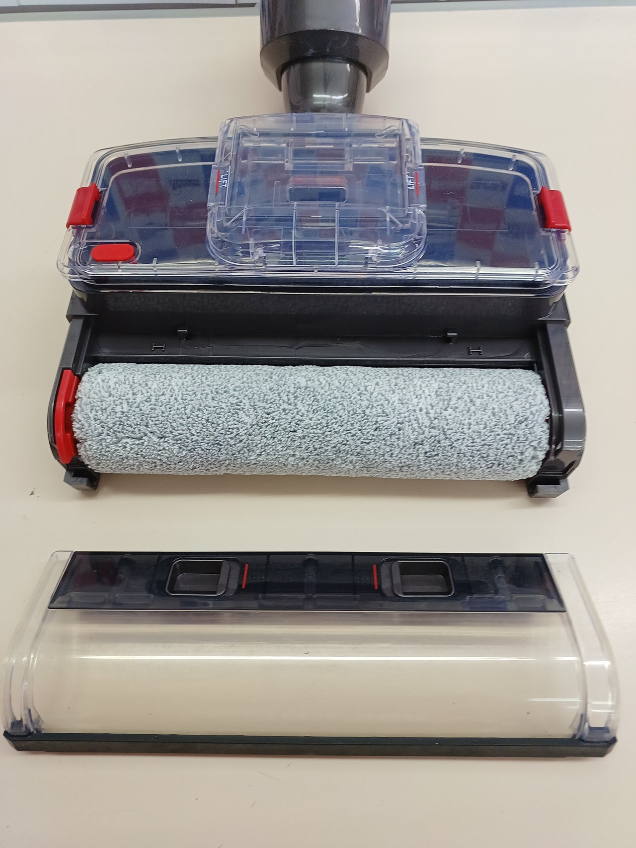 Cabezal de trapeador eléctrico con depósito de agua limpia y sucia, compatible con Dyson V7, V8, V10, V11 y V15.