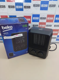 Calefactor de sobremesa BEKO, 2000 W, 4 velocidades, color negro