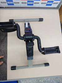 himaly Mini Bicicleta de Ejercicio Plegable Portátil para el Hogar Pedal Ejercitador Gimnasio Fitness Brazo Pierna Entrenamiento Resistencia Ajustable con Pantalla LCD para Mujeres y Hombres