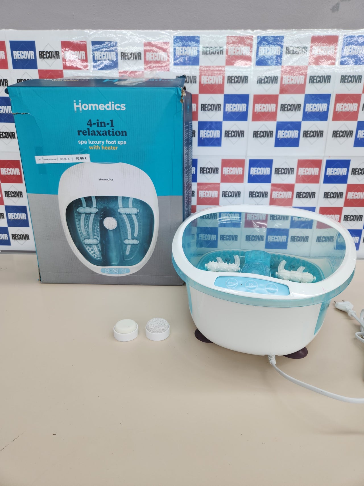 Masajeador Facial Hidromasaje Para Pies Con Infrarrojos Tina Para