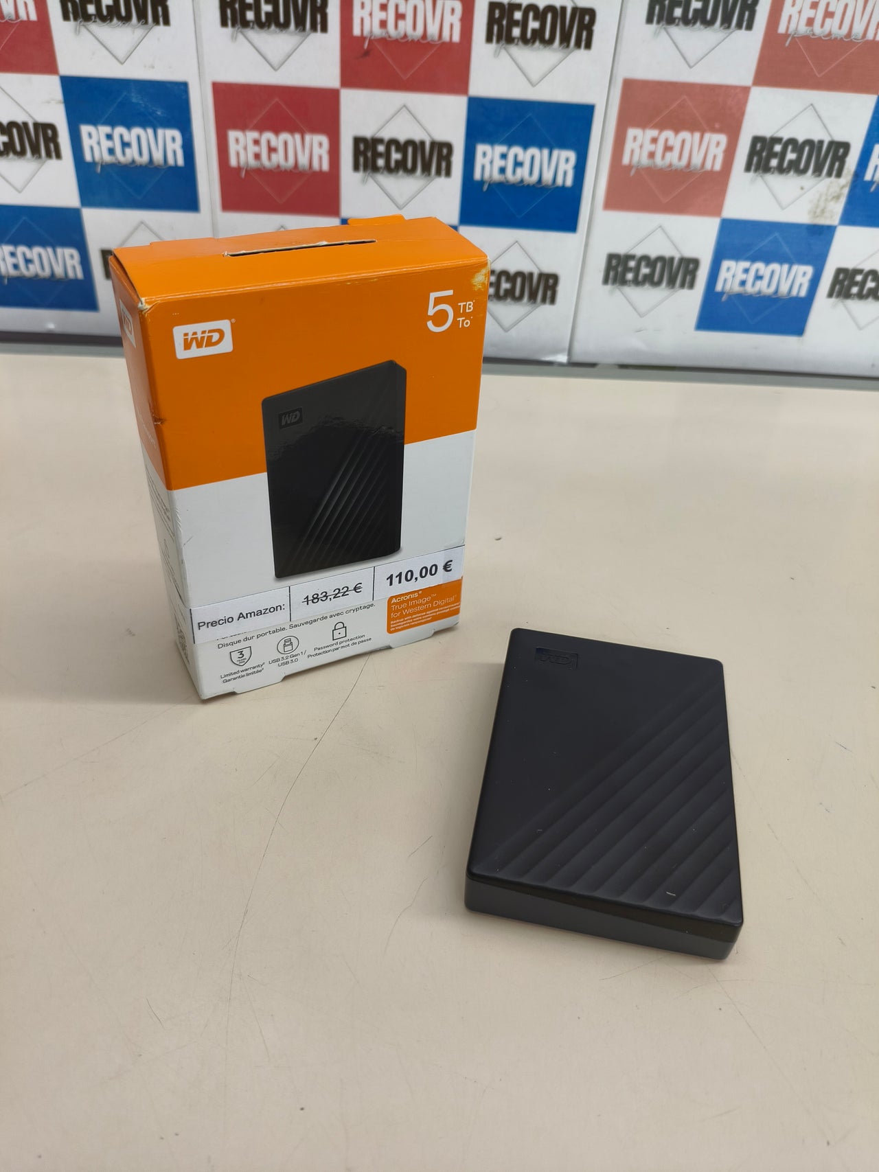 Disco duro externo WD My Passport 5 TB negro