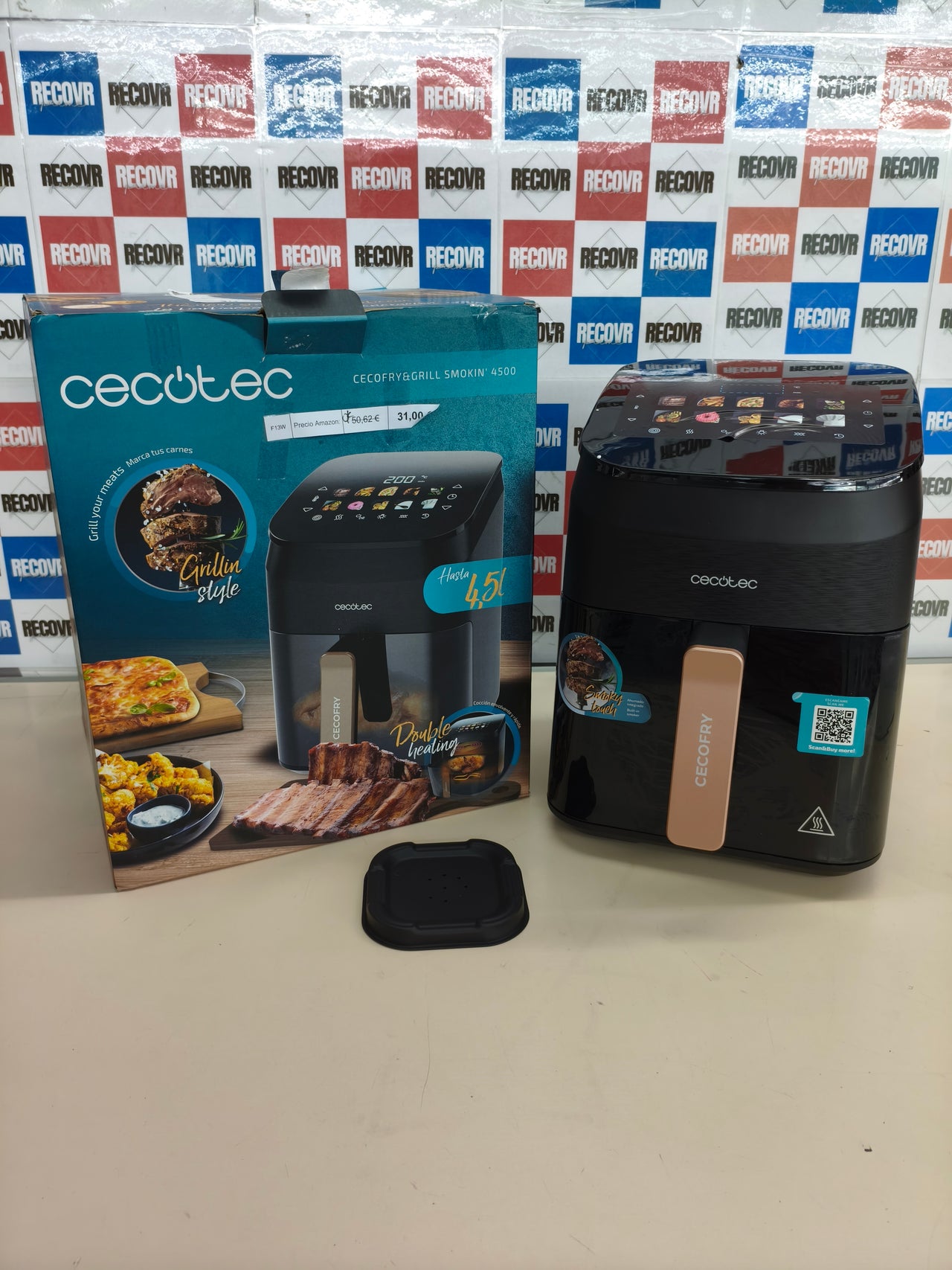 Freidora de aire Cecotec Cecofry & Grill Smokin' 4500 4,5L