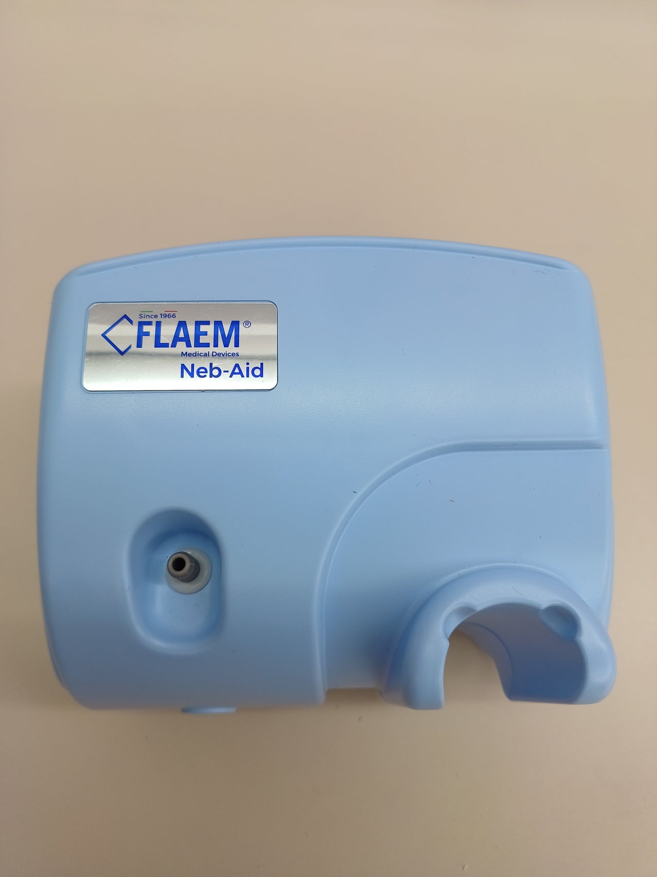 Flaem, Neb-Aid, Nebulizador Portátil, Rápido y Compacto para Vías Respiratorias Bajas, Máquina Nebulizadora para Adultos y Niños Certificada con Mascarillas Blanda y Filtro de Aire, Hecho en Italia