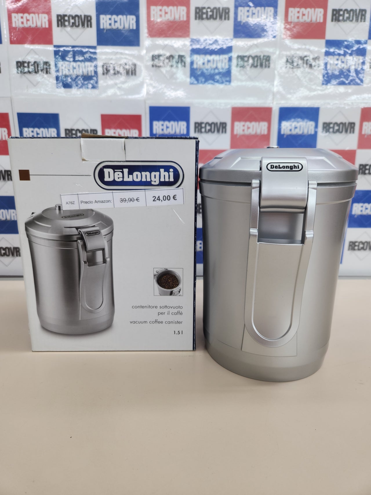Envasadora 1.2L para café en grano, Color metal De'Longhi Perfetto