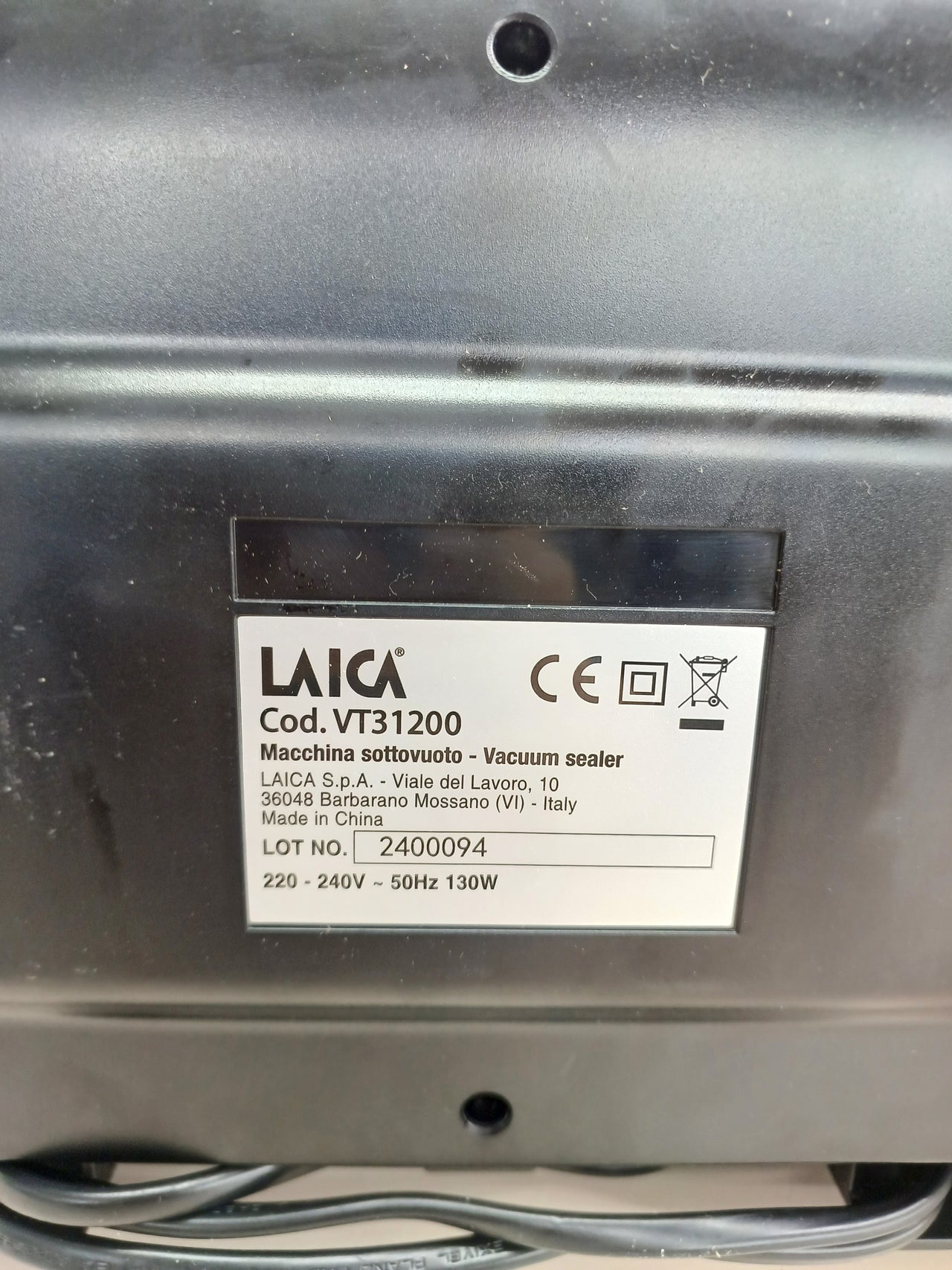 Envasadora uso intensivo doble bomba y sellado LAICA