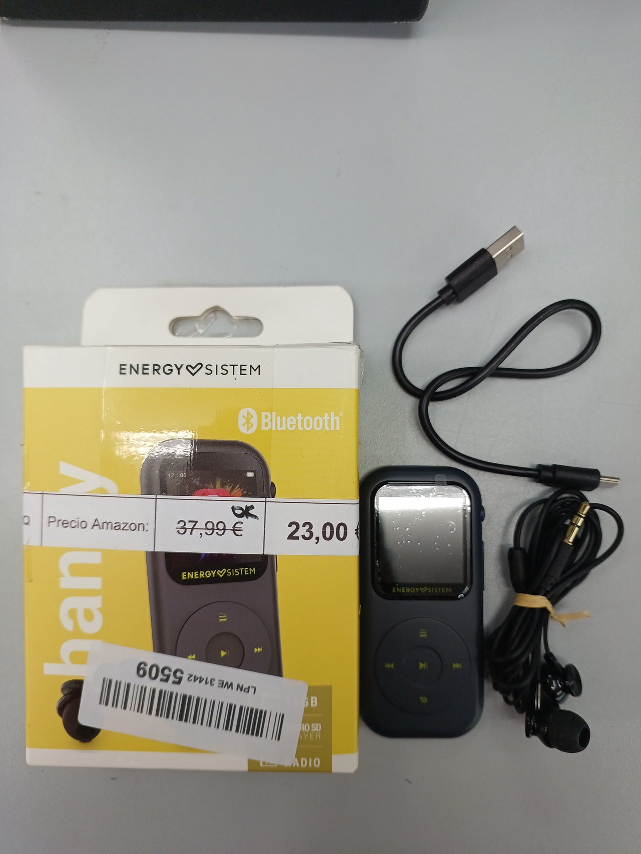 Reproductor MP4 (16GB, Bluetooth, Radio FM Energy Sistem Handy