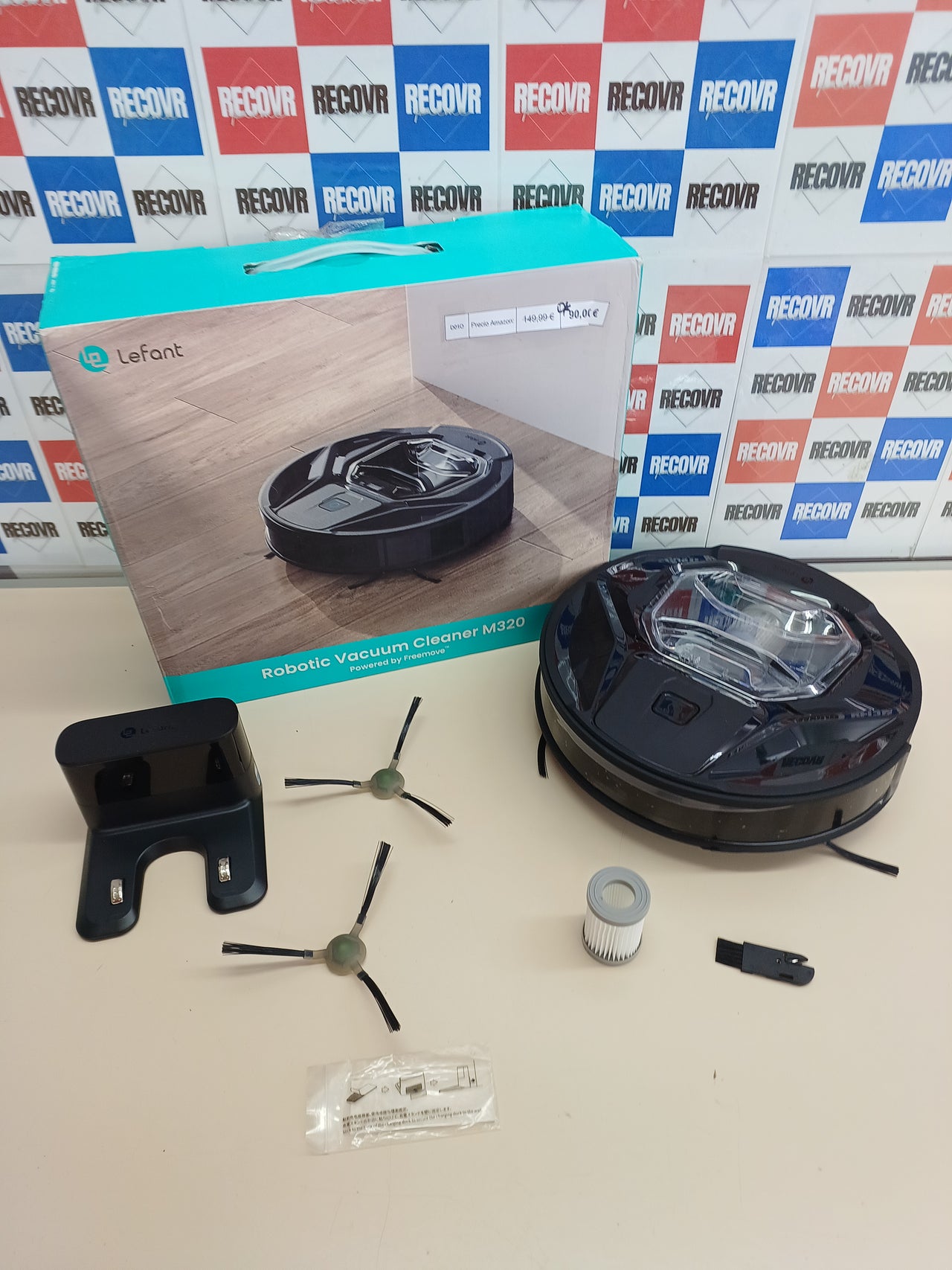 Robot aspirador 6000 Pa 210 min anti-obstáculos y fregasuelos – LEFANT M320