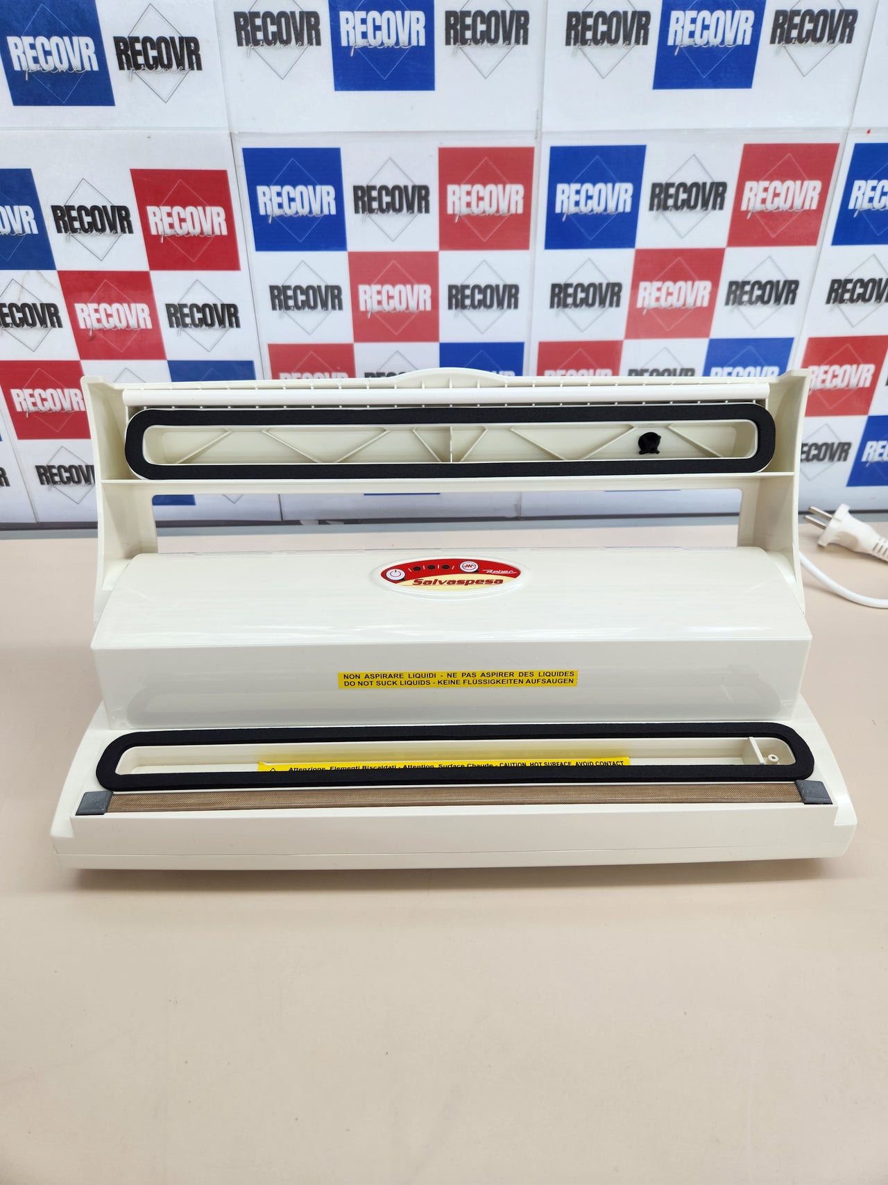 Envasadora al Vacío Automático Reber 9340N 18Lt/Min, 250W, Aparato de  Salvaspesa,-830MB, , Color Blanco