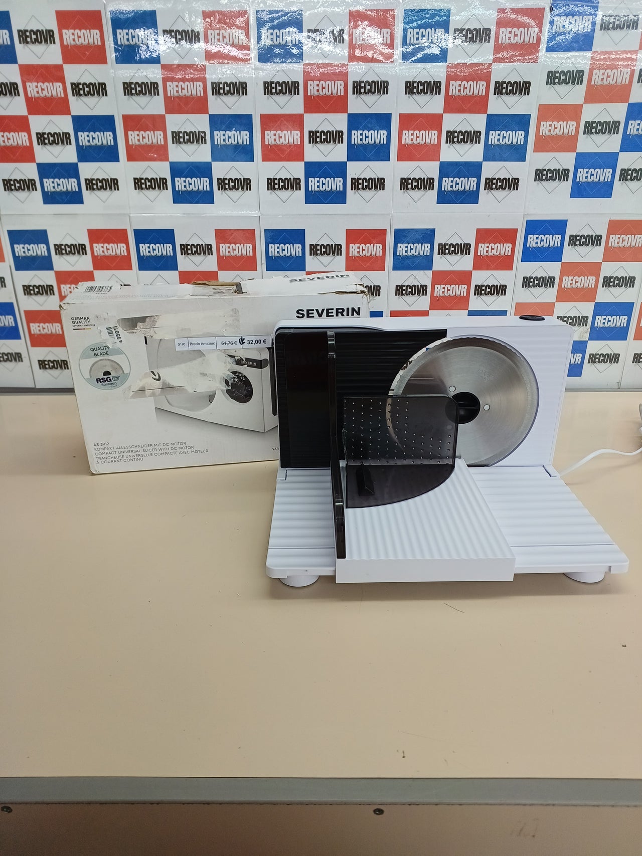 Cortafiambres eléctrico SEVERIN corte 0-15mm, 100 W