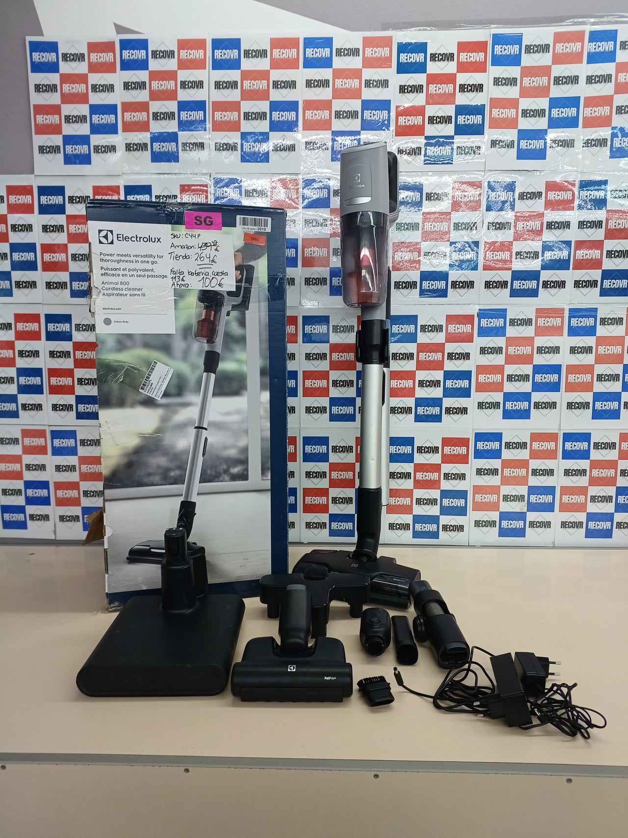 ELECTROLUX EP81AB25UG Aspirador de escobillas, Gris