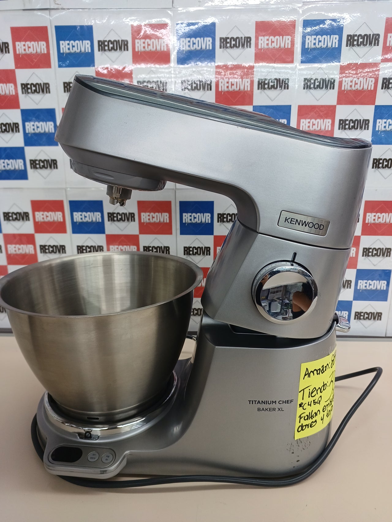 Robot de Cocina con Batidor K Kenwood Titanium Chef Baker XL 6,7L 1500W