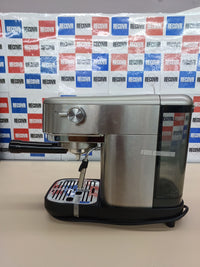 Thumbnail for Ariete 1380 Cafetera de metal, compatible con café en polvo y monodosis ESE, 1300 W, capacidad 1,1 L, 15 bar de presión, filtro ½ tazas, dispositivo capuchino, plata