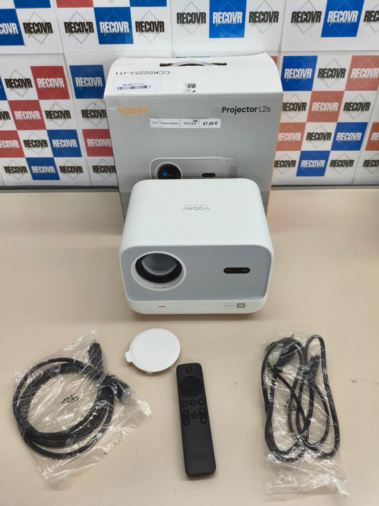 Proyector portátil YABER Full HD con WiFi 6