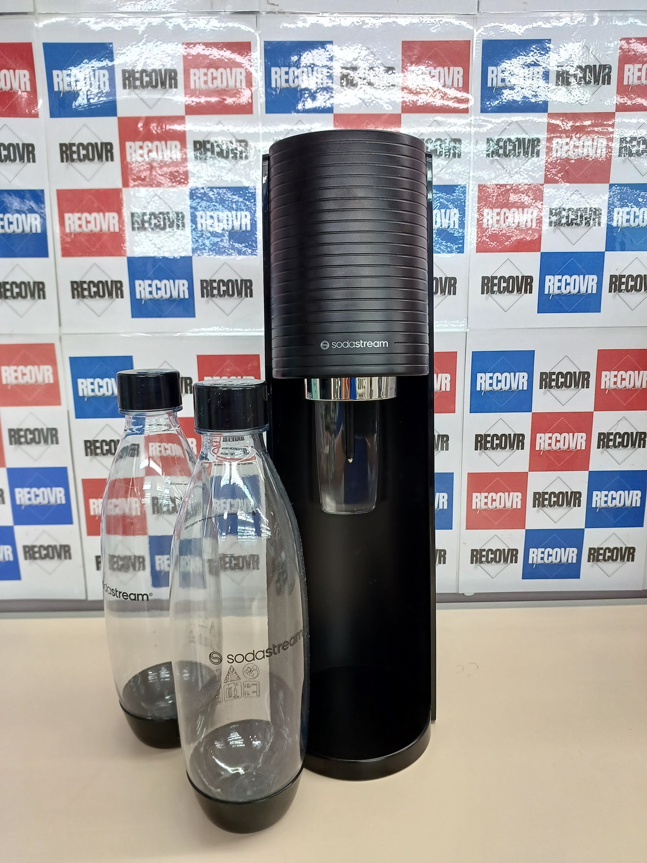 Gasador agua con gas SodaStream Terra Value Pack x2 – Negro Mate