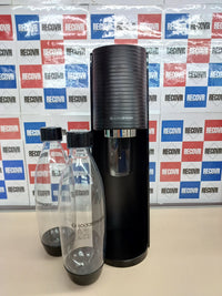 Gasador agua con gas SodaStream Terra Value Pack x2 – Negro Mate