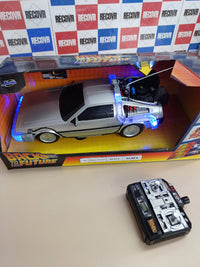 Delorean RC con turbo, luces, USB, desde 6 años.
