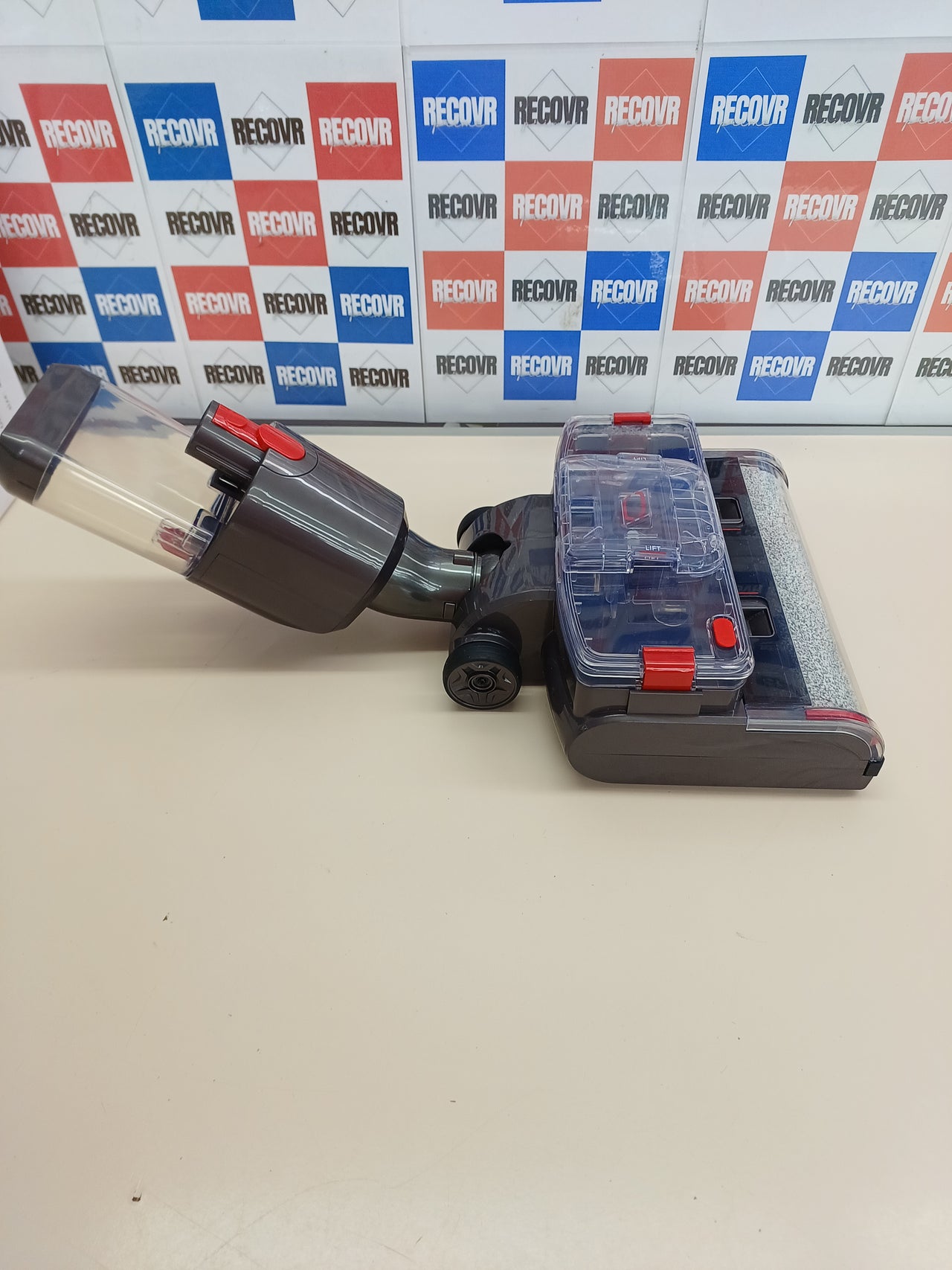 Cabezal de trapeador eléctrico con depósito de agua limpia y sucia, compatible con Dyson V7, V8, V10, V11 y V15.