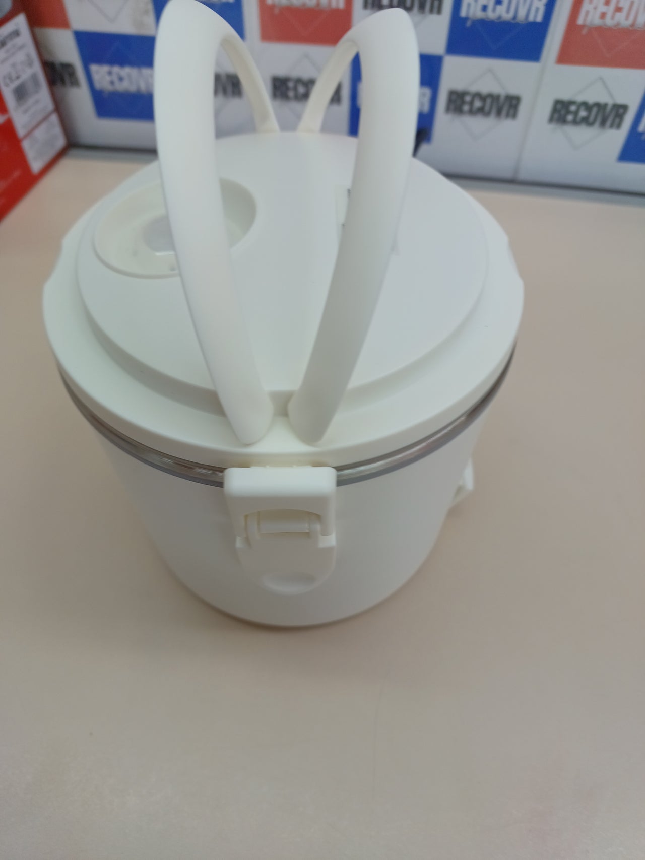 Calentador de alimentos eléctrico Girmi SC02 "Vivandiere 2 en 1", recipiente de acero inoxidable de 0,7 L, doble voltaje: 12 V - 230 V, 36 W, color blanco