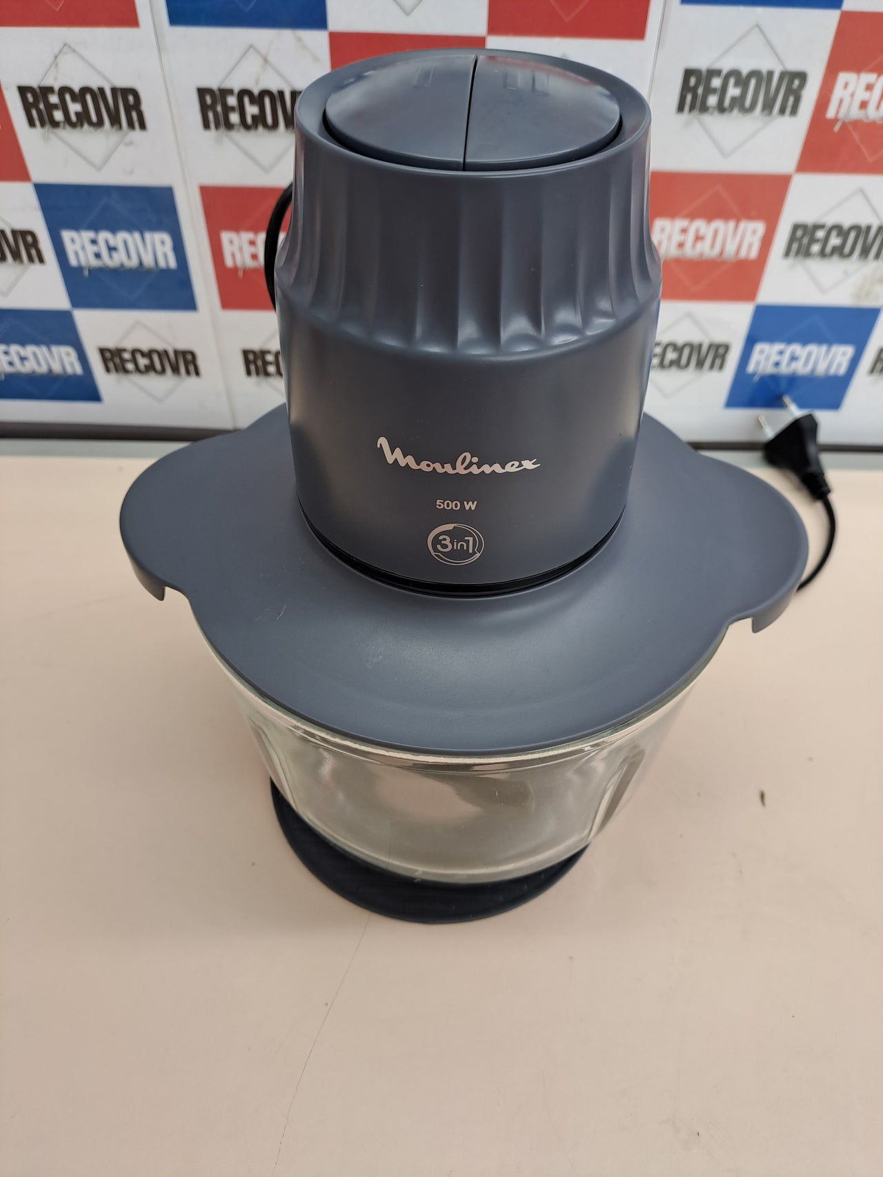 Picadora eléctrica 500 W vaso vidrio 1 L - Moulinex Choppeo