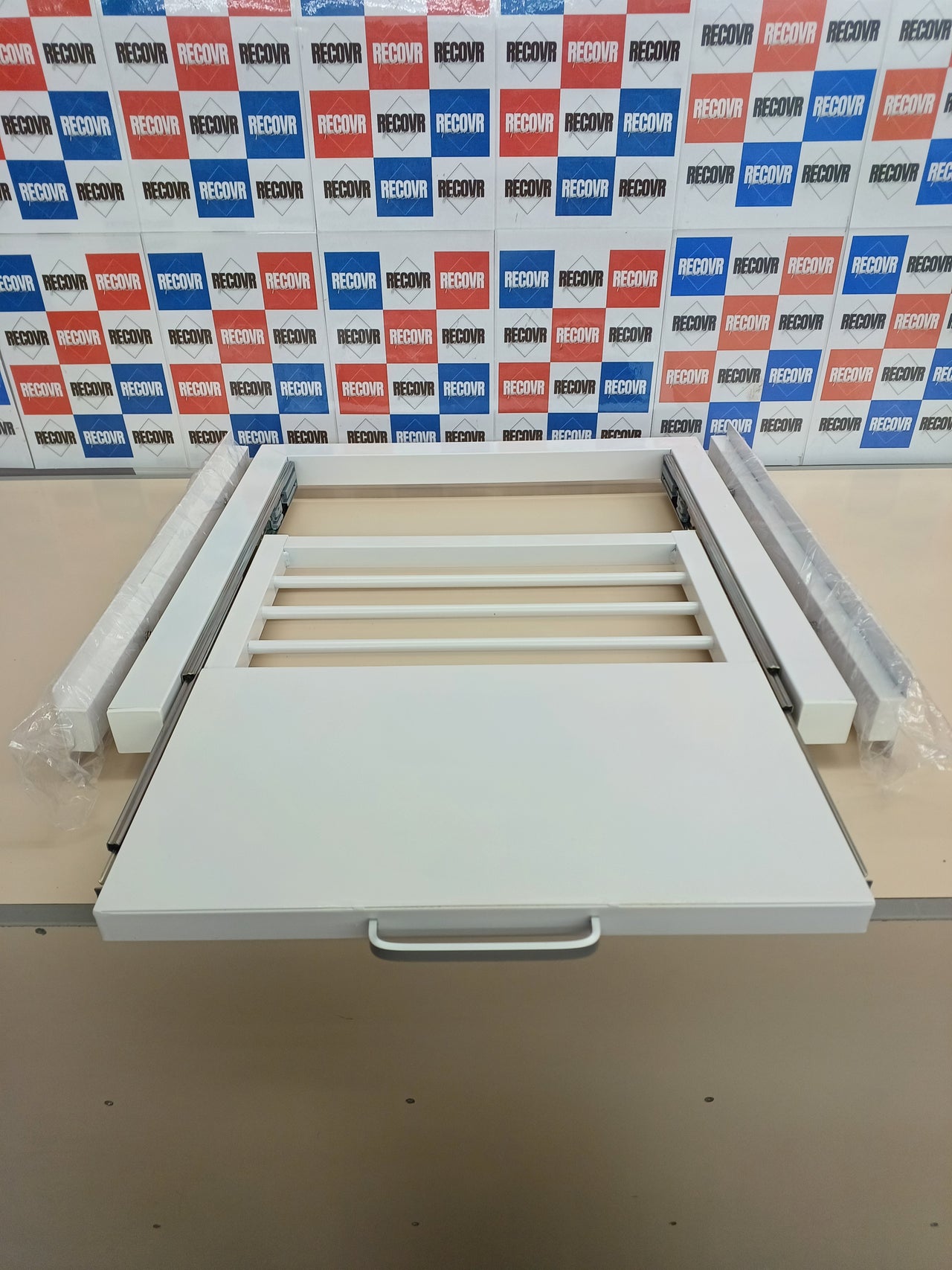 Kit de unión universal lavadora-secadora con bandeja y correa Nisorpa