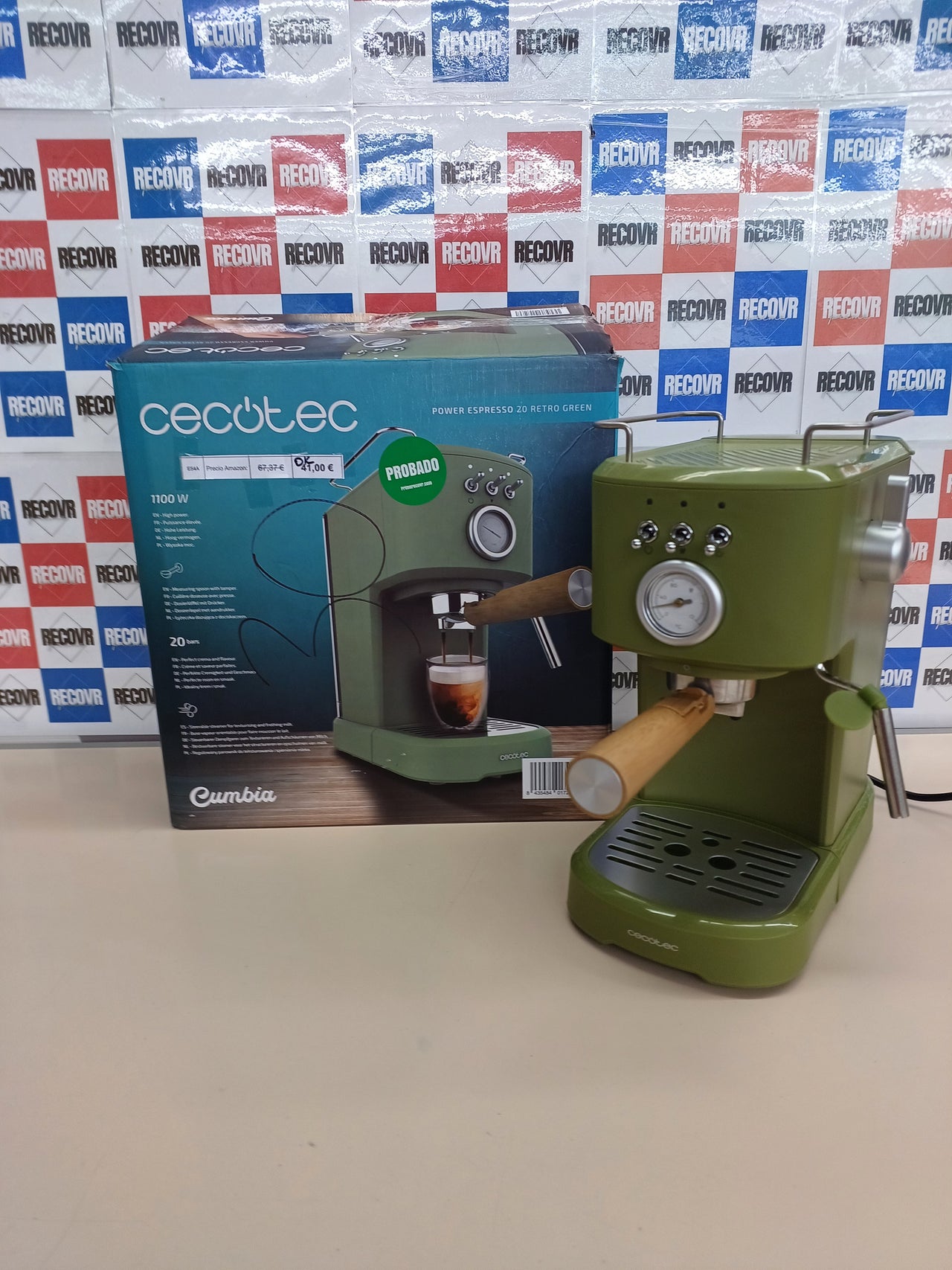 Cafetera espresso compacta 20 bares 1100 W 1,25 L – Cecotec