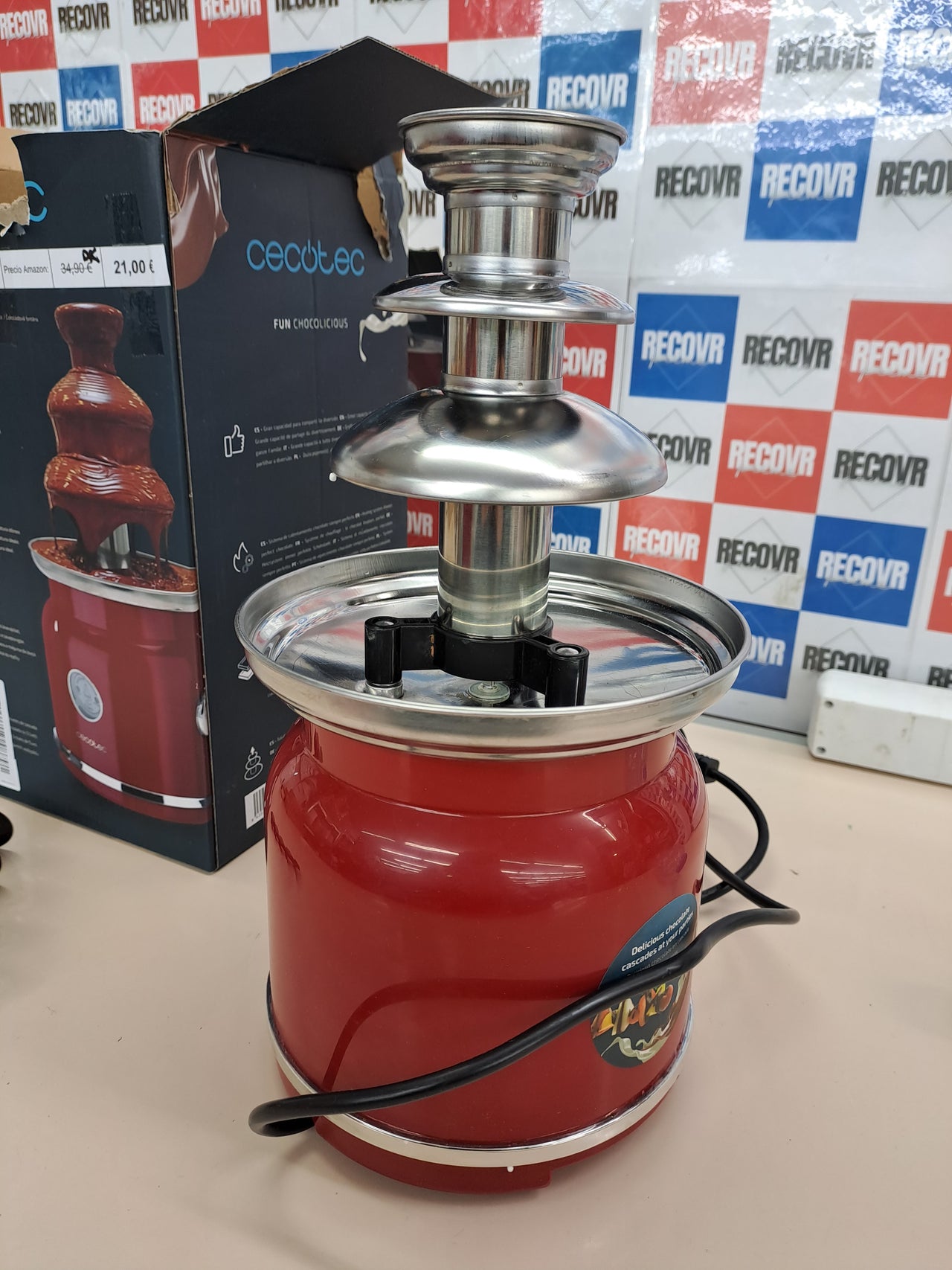 Fuente chocolate retro desmontable de torre 90w
