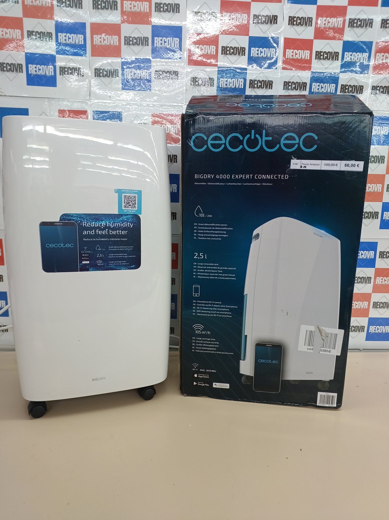 Deshumidificador 10 L/día WiFi – Cecotec