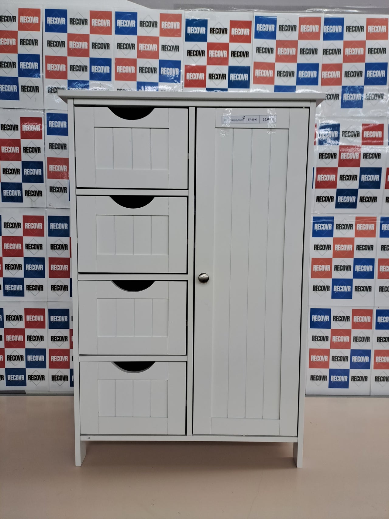 Mueble almacenamiento con cajones y armario – Vasagle