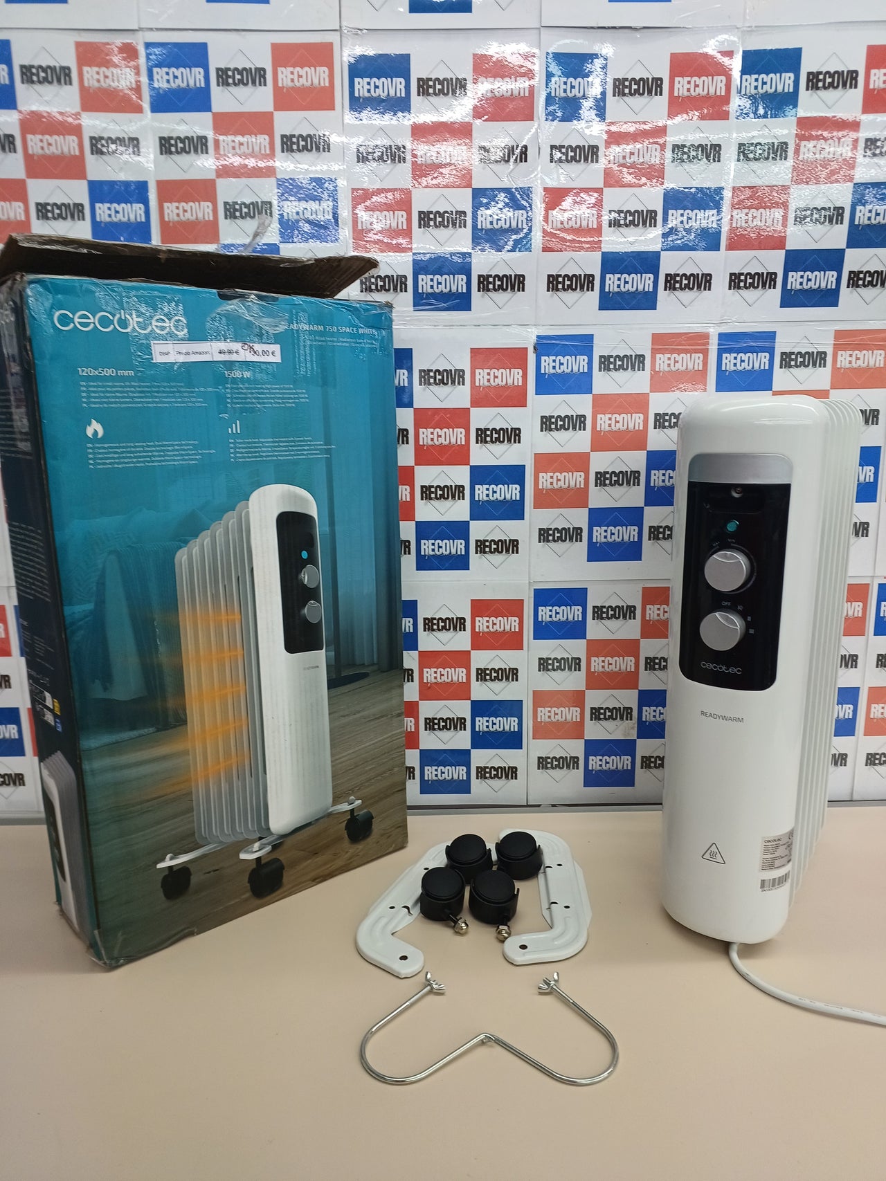 Radiador aceite 1500W 7 módulos bajo consumo - Cecotec