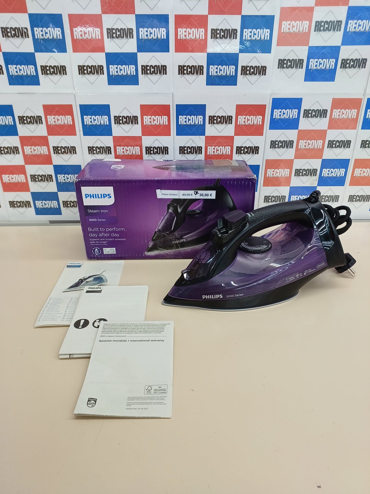 Plancha Vapor Philips Serie 5000 2400W DST5030