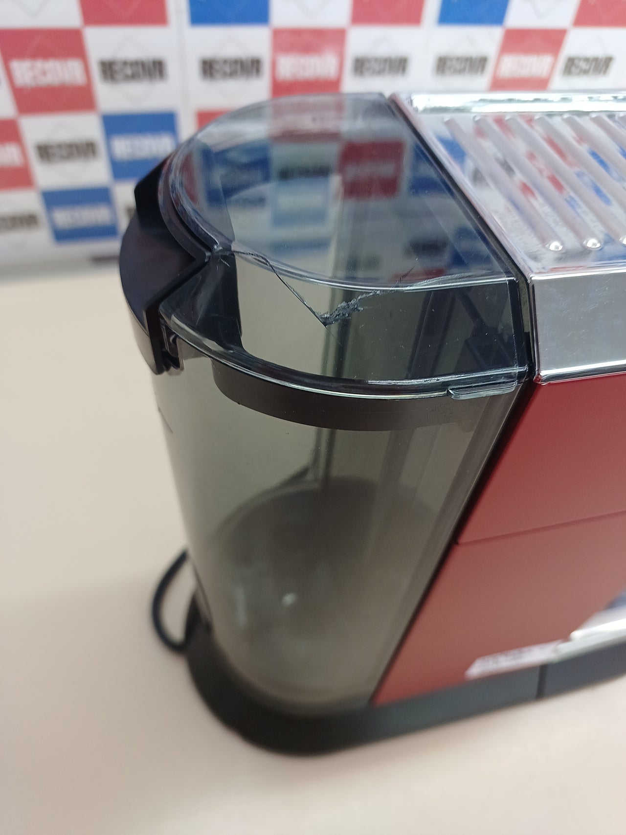 Cafetera espresso bomba acero 1,3 L roja - De'Longhia