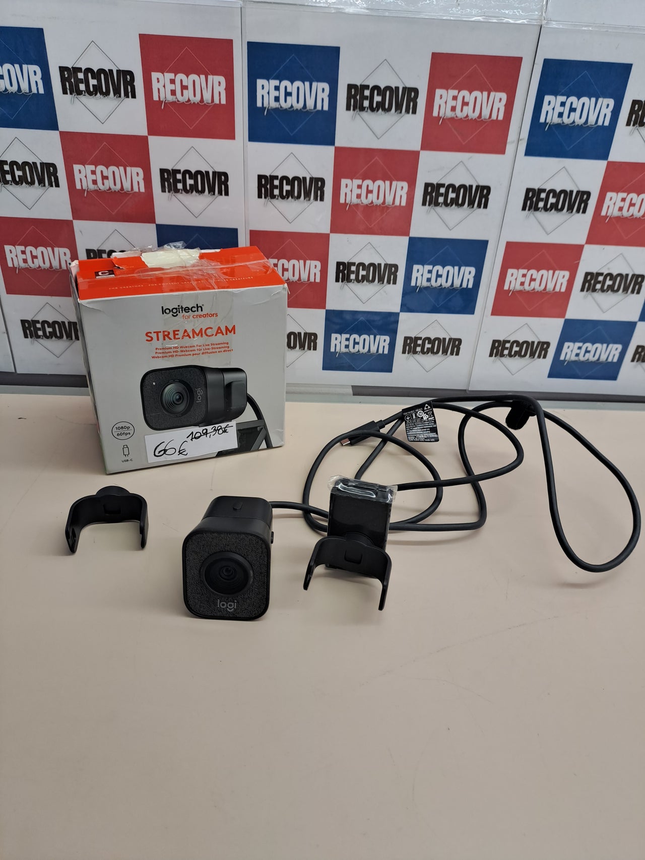 Cámara Logitech StreamCam Negra