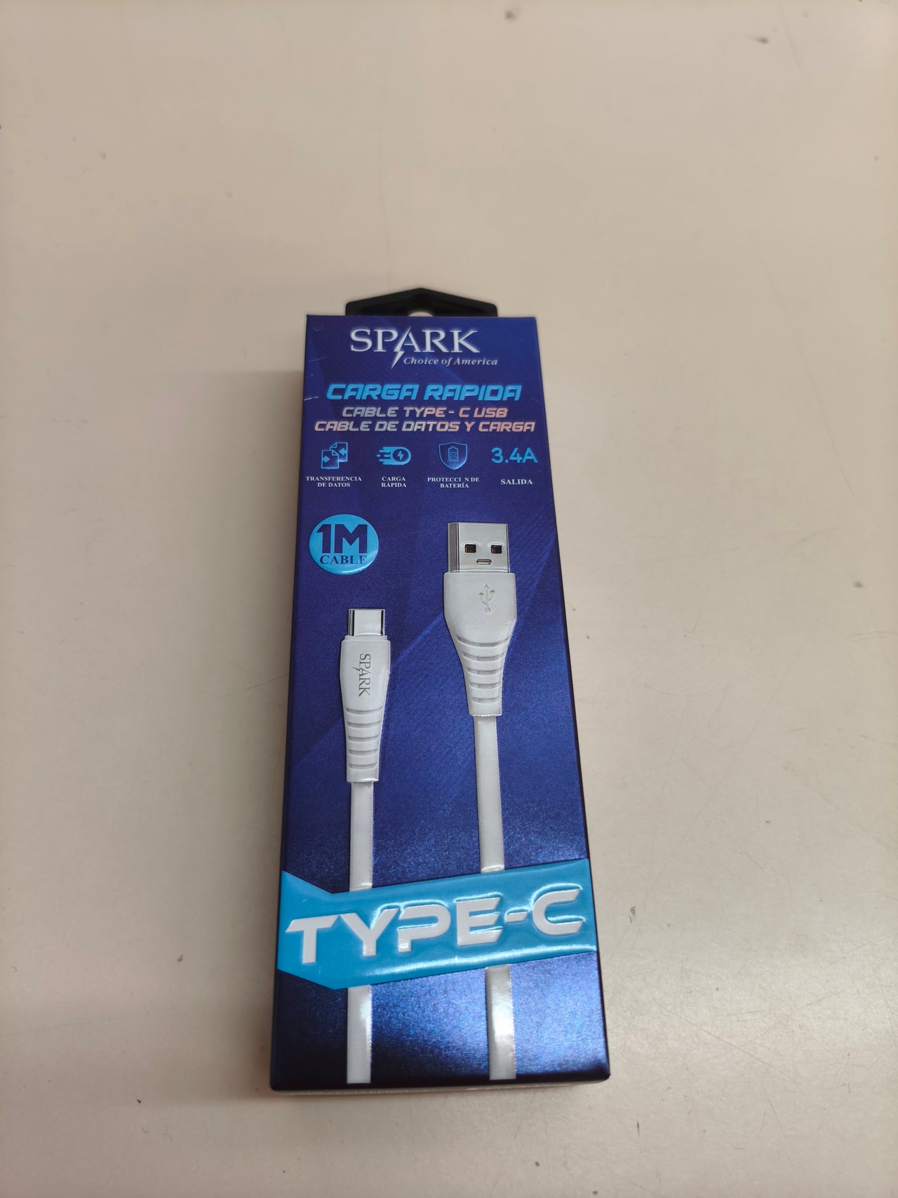 Cable usb-c carga y datos spark