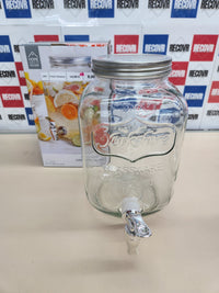 Thumbnail for Dispensador 4 litros de capacidad,bebidas para fiestas, dispensador de jabón líquido con grifo, fuente de vidrio para bebidas Avilia