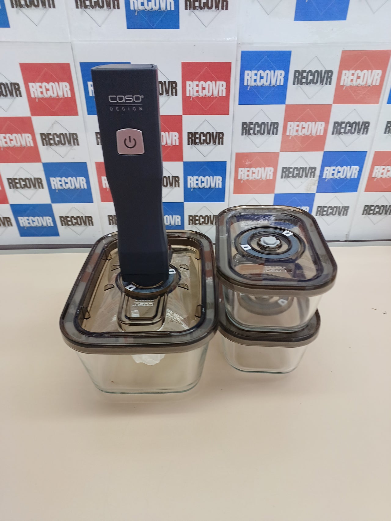 Envasadora vacío manual con recipientes y bolsas – CASO