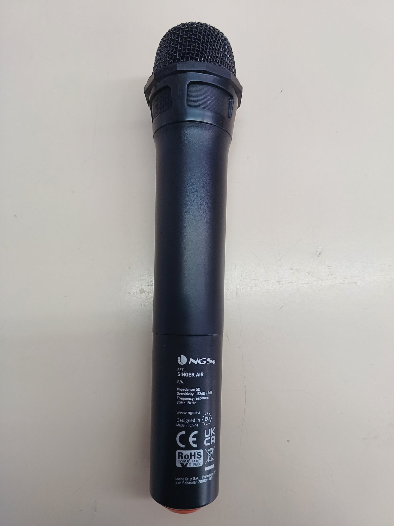 Micrófono inalámbrico vocal plug&play 20 m - NGS Singer Air