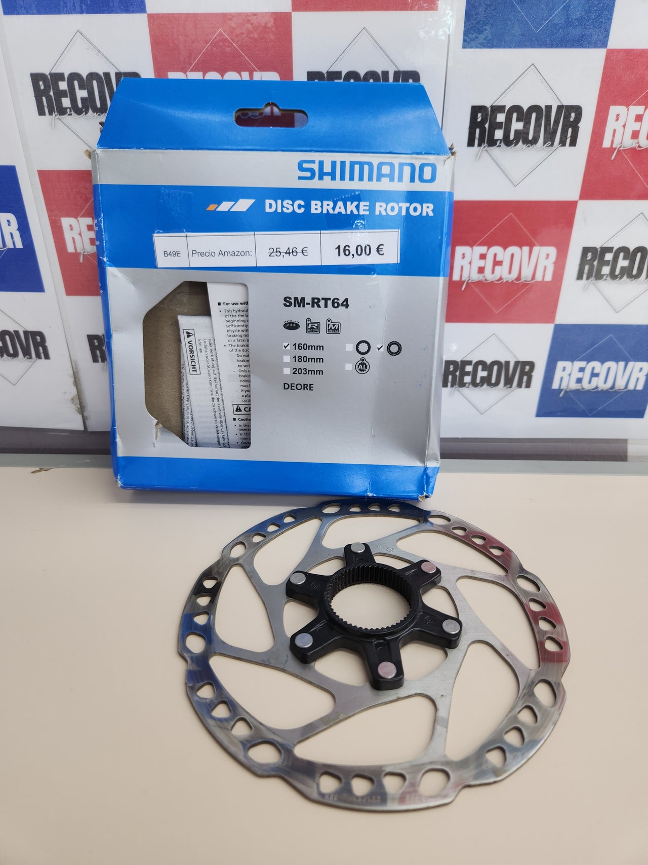 Freno 160mm bicicleta, modelo estándar Shimano
