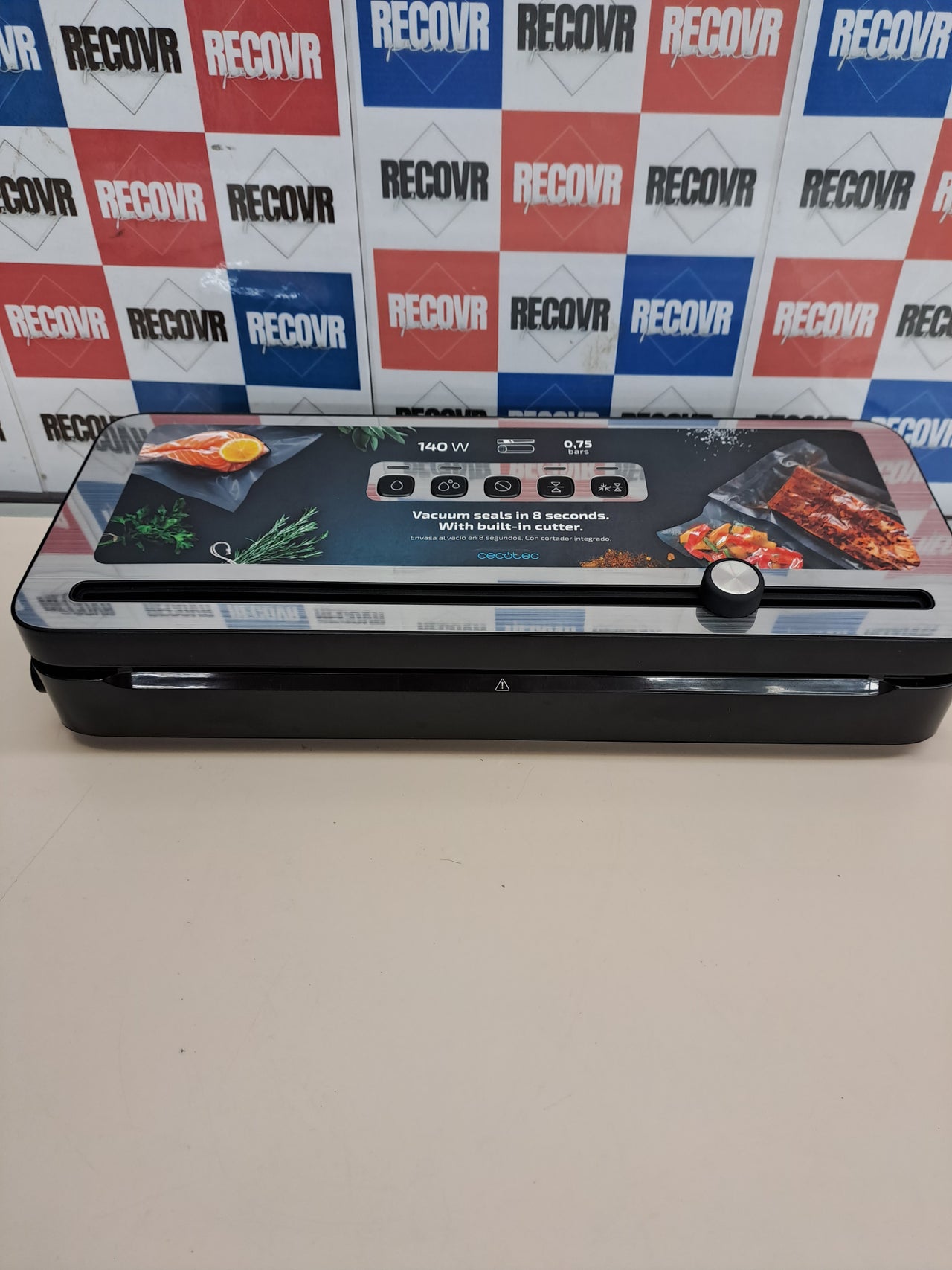 Envasadora vacío 140W inox 0,75 bar SealVac Cecotec