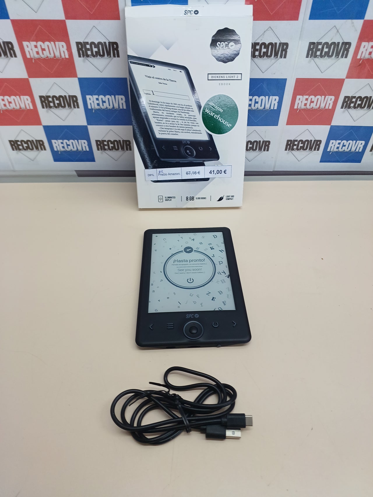 E-reader retroiluminado ligero 1 mes - SPC Dickens Light 2