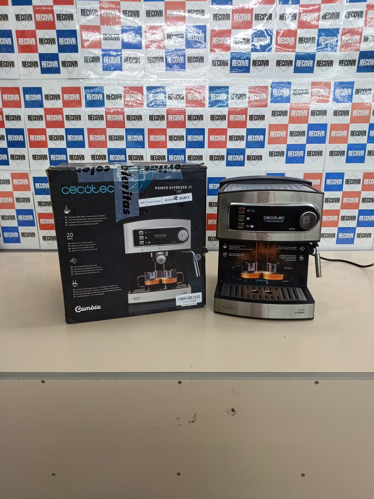 Cafetera Express Cecotec Power Espresso 20
