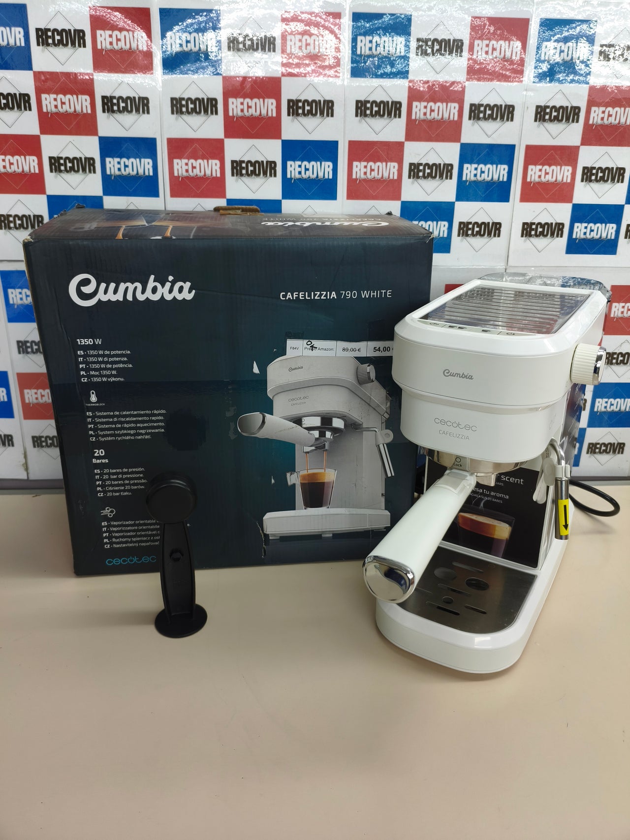 Cafetera espresso Cecotec Cafelizzia 790 White 20 bares
