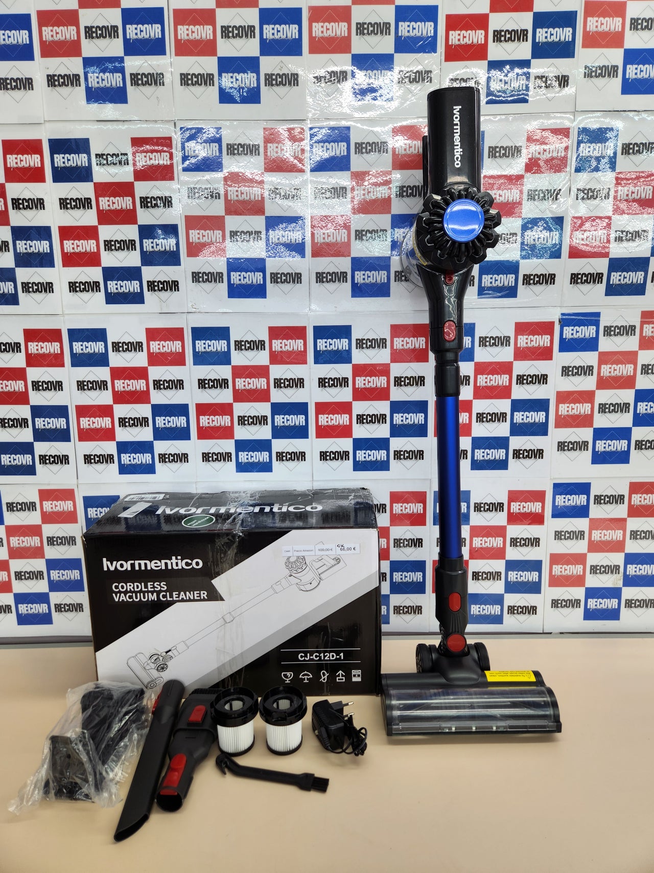 Aspiradora escoba sin Cable, 40KPA, 450W